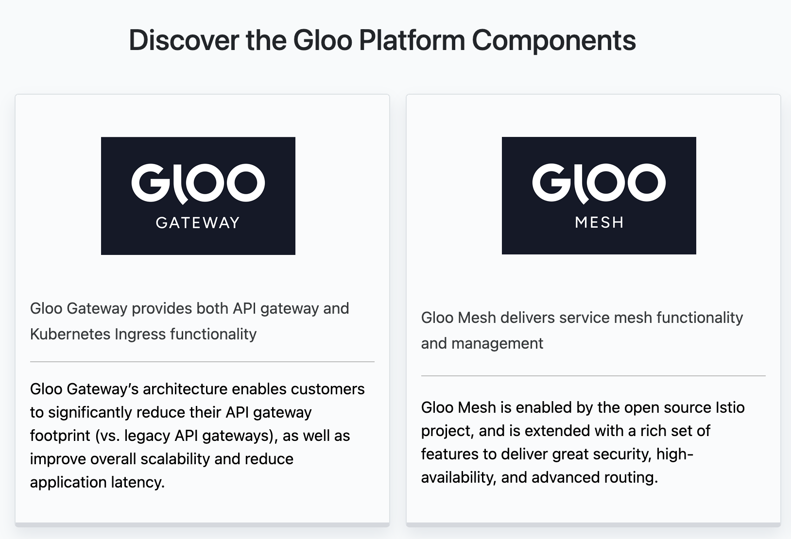 Gloo Platform Components